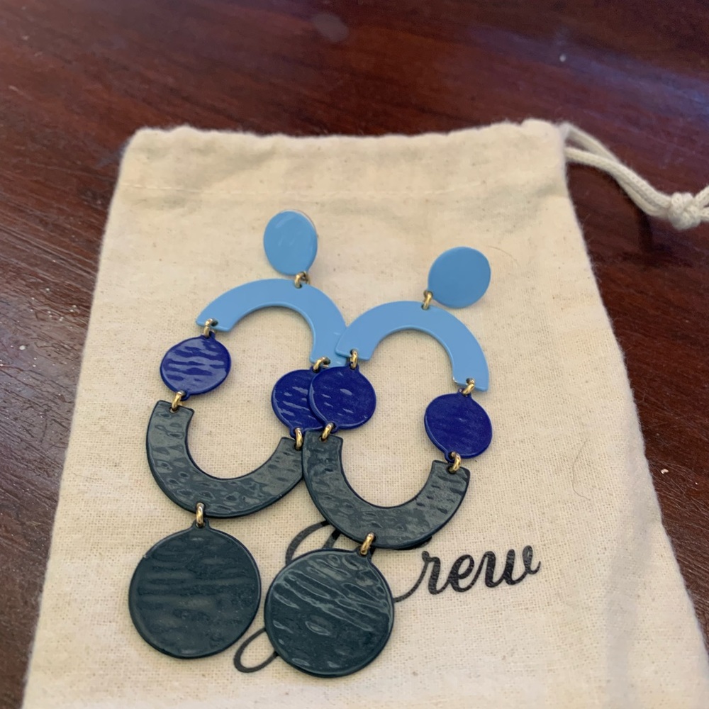 J. Crew blue drop earrings